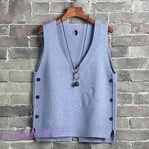 Knitted horse vest armor female short sweater coat 2019 spring and autumn loose mantle coat outside wear tide