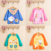Childrens gown strapless corduroy clothing waterproof cotton baby eating clothes autumn and winter childrens anti-dressing