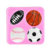 sketball Tennis Baking Mould Silicone Cake Fondant Mold va7