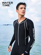 WaterTime diving suit mens long sleeve sunscreen swimsuit full body swimming jellyfish snorkeling surf suit