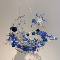 Star River Fall Art Holding Flowers Forever Flowers Blue Starry Sky Wedding Gift Custom pinky22