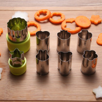 Stainless steel vegetable fruit embossing knife Creative household biscuit noodle point printing model flower type butterfly noodle mold