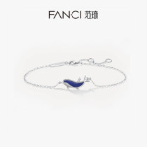 Fanci Fanqi silver ornaments ( for the rest of your life your series )52HZ Little Whale Handch Silver Couple Female Design