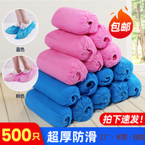Disposable non-woven shoe cover Home anti-slip abrasion resistant thickened shoe cover indoor hospitality student anti-dust and breathable shoe cover