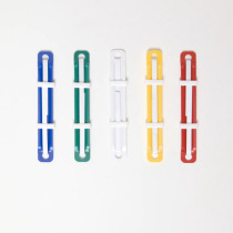  A5A6 Loose-leaf binding clip strip two-hole pressure strip Plastic plastic nail binding ring Punch binding ring color