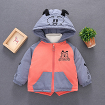 Childrens clothing Girls  2019 new winter clothes male baby thickened coat Childrens cotton coat foreign style cartoon quilted jacket cotton clothing tide