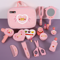 Childrens cosmetic bag product set 3-4-5 years old 6 little girl girl Princess family toy box Birthday gift