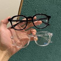 Korean version of personality fashion big frame tremble sound glasses female Net red street shoot the same flat mirror plain artifact glasses frame men