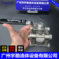 American Original Imported World GREAT LOCK STAINLESS STEEL 3 pieces Type 60 Series Ball Valve Model SS-65TSW16T