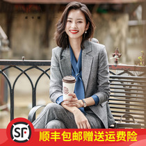 High-end professional suit goddess Fan suit autumn new fashion temperament white-collar suit overalls President formal wear