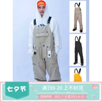 Spot VOLCOM diamond strap snow pants men and women with the same ski pants one-piece waterproof