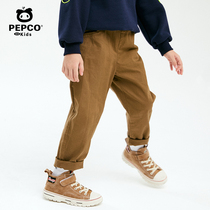 Piggy Banna childrens clothing boy trousers 2021 Spring and Autumn new childrens pants casual pants tide