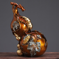 Copper gourd ornaments Baifu Duozi Fu Lu Gourd pure copper home decoration Living room entrance office crafts