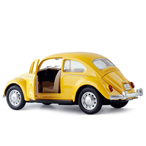 Simulation alloy 1 28 Volkswagen Beetle 1967 retro car model sound and light return to open the door