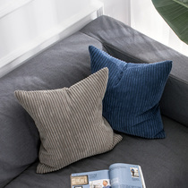 Arctic velvet corduroy pillow Modern minimalist sofa cushion Car office waist cushion Living room pillow chair backrest
