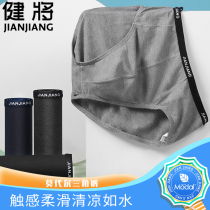 Jian Mens Underwear Modal Ice Silk Unscented breifs Summer Thin Low Waist Narrow Size Mens