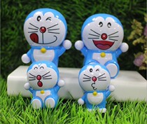 Cake baking decoration Dingdang Cat 4-piece cake decoration birthday cake decoration dessert table decoration