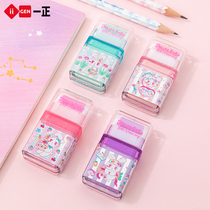 A front roller big rubber student stationery Korean creative roller cartoon shape eraser Primary School students wipe clean rubber kindergarten roller eraser debris less creative rubber