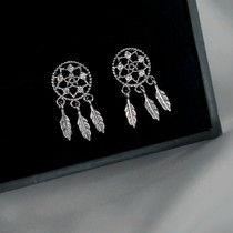 Dream Net Elements Earrings Delicately Trendy Fluttering Short earbuds Ears Pendant 925 pure silver Personality Earrings