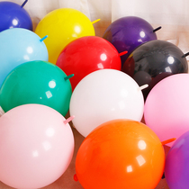 6 12 inch thicker latex needle tail balloon decorated birthday party creative background wall balloon chain styling