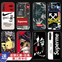 Huawei Honor Play Mobile Phone Shell Male play3e Silicone Gel play3 Woman Ultra Slim Frosted Full Bag Border Fall Tide Card Soft Cover Individuality Creative Cartoon Reliefs Send steel film with hanging rope