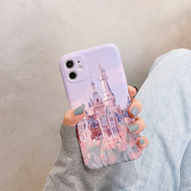 ins wind castle flowers apply iphone12promax mobile phone shell 11pro apple x full package xr anti-fall xsnet red max personality xsmax ipho