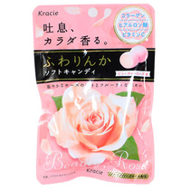 Japanese imported candy snack Candy Candy Carina treasure kracie fruit rose fragrant body fudge 32G chewing gum