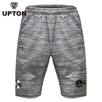 2018 New Korean UPTON badminton suit mens and womens sports shorts quick-drying gray line shorts