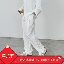 PCGO]NormCoreMoment Yamamoto Yaoshi silk textured suit pants neutral loose trousers