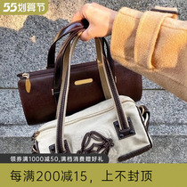 Medieval order headlayer cow leather all-to-version canvas bag single shoulder handbag