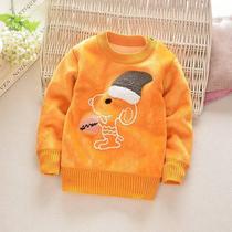 Childrens clothing winter baby plus fluff coat Men and womens double-sided velvet sweater warm jacket jacket thickened base shirt