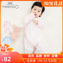 yeehoo Yings newborn clothes baby jumpsuit newborn baby baby cotton clothes four seasons long climbing suit