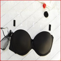 Cup multi-function 2 invisible dresses strapless text incognito new code halter wear chest 1 large inner wedding dress glossy