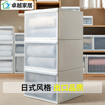 Superior Storage Box Drawer-Type Containing Box Home Containing Wardrobe Clothes Finishing Boxes Plastic Transparent Bed Bottom Clothing