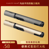 VANITYFAIR windproof lighter inflatable single fire cigar lighter portable cigar lighter