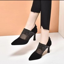 Shivering Ai Weil Shoe Industry Spring new single shoes A88 Fashion 100 lap high heel genuine leather women shoes A88