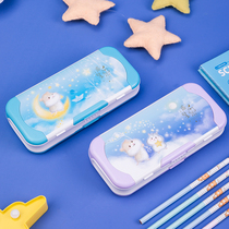 Able Pencil Case Multifunction Children Pencil Elementary School Boy Kindergarten Boy 2021 New Girl Girl Child Girl Triple Double Pencil Case Sophomore Delivery Ruler Large Capacity A Third Year Girl