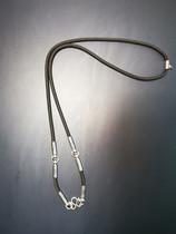  Thai Buddha brand collection home Buddha brand chain Classic black stainless steel four-hanging Buddha brand hanging chain