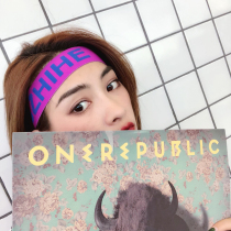 Super fairy ins sports hair band wave color color bump men and women headband hip hop Hip Hop Hip Hip Hop headscarf GYM running cheerleading hair accessories