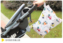 Export single-layer zipper waterproof and deodorant diaper bag zipper garbage bag baby diaper storage bag
