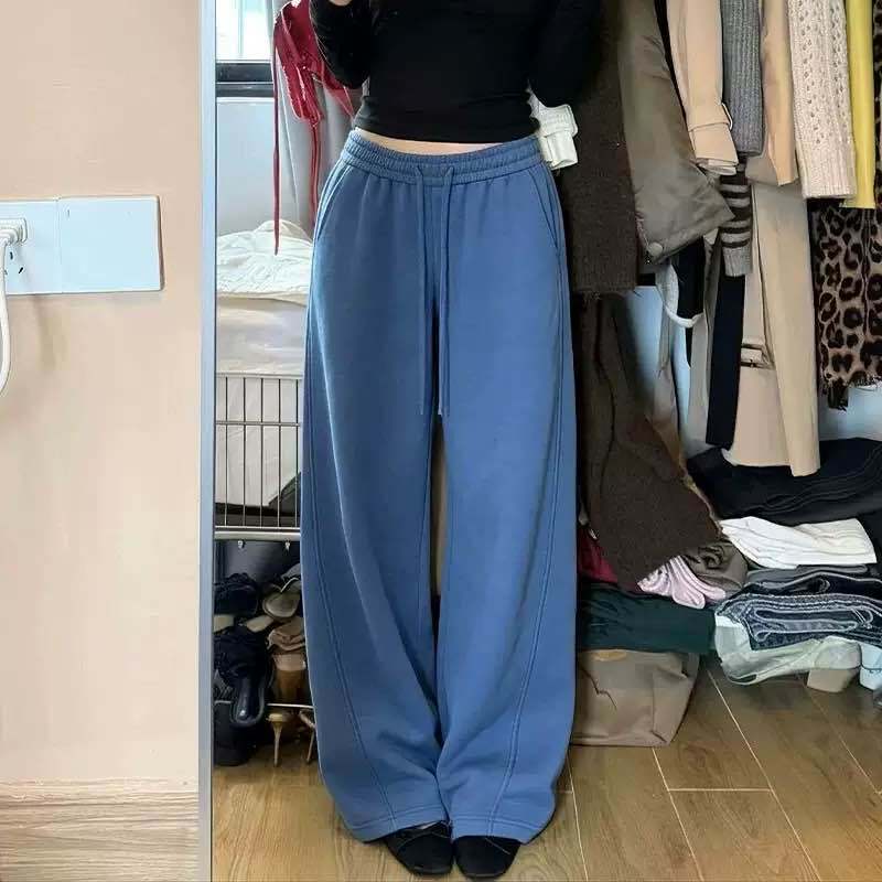 【Limited Time Special Offer】"Soft and Comfortable Sweatpants" Drawstring Loose Fit Wide-Leg Pants New American Street Style 【Limited Time Special Offer】"Soft and Comfortable Sweatpants" Drawstring Loose Fit Wide-Leg Pants New American Street Style