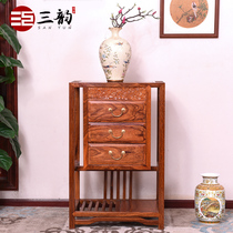 Sanyun mahogany furniture rosewood flower stand flower hedgehog red sandalwood multi-layer bonsai rack rack