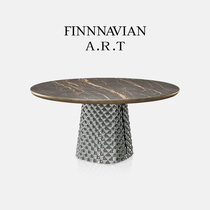 Finnavia ART Italian Very Simple Rock Board Table Jax Light and Luxury Stable House Round Table