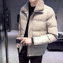 Winter cotton coat mens short 2020 new autumn and winter down cotton clothing trend handsome jacket thickened mens quilted jacket