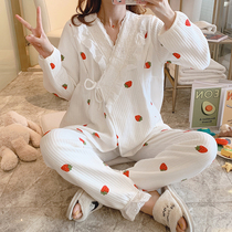 Moon clothing cotton pregnant women pajamas autumn pants postpartum women Spring and Autumn breastfeeding pregnancy feeding underwear set