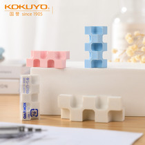 Japan kokuyo national reputation multi-corner rubber U750 simple hipster creative building block rubber 28 corner design details easy to wipe students small art drawing examination rubber