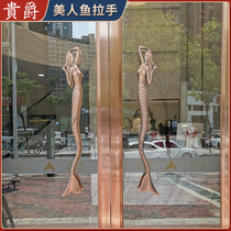 Guijue creative glass door handle shower room sliding door double door handle hotel door personalized handle custom