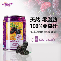  Sunshine flavor mulberry juice Mulberry juice drink Pure mulberry juice Sugar-free No added NFC concentrated 245ml FCL