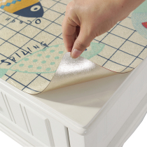 Nordic opaque coffee table tablecloth Waterproof and oil-proof wash-in anti-hot PVC table mat Household plastic tablecloth table mat