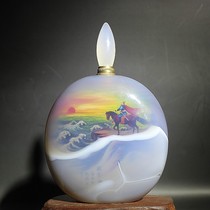 Famous provincial Yang Guoliang natural agate inner painting snuff bottle View of the sea